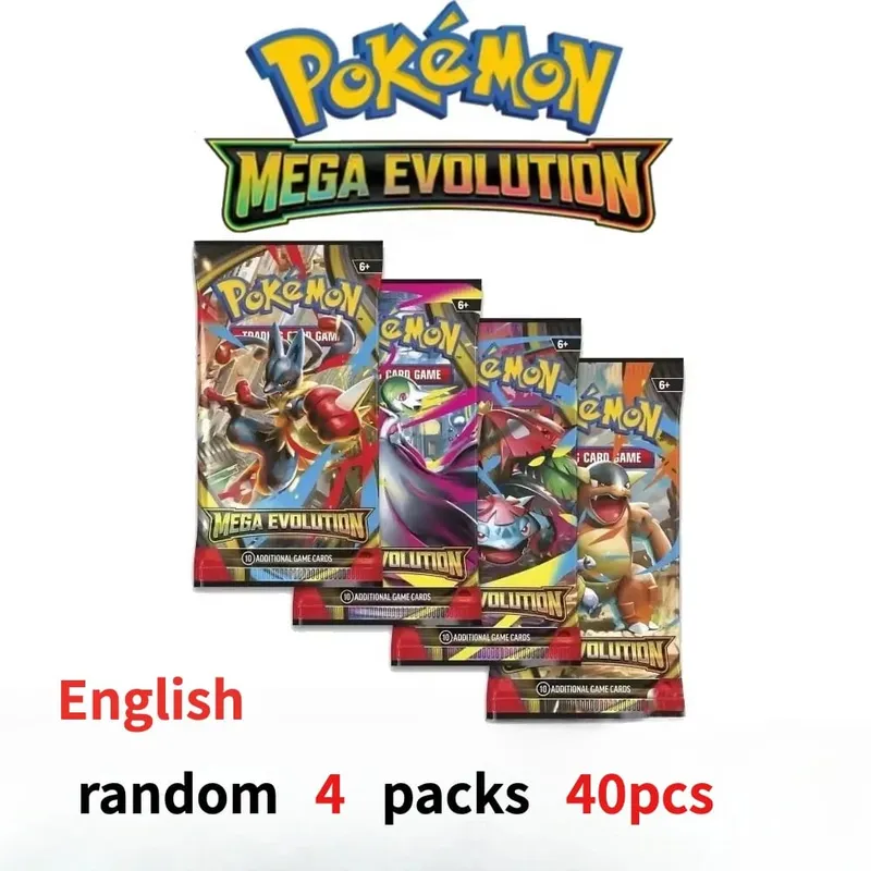 zábava 40 kusů Pokemon Card Pack 4 sady Sun Moon Violet 151 Angličtina Sběratelské karty Sběratelské hračky Halloween Dárek Fantasy Sci-Fi — image 14