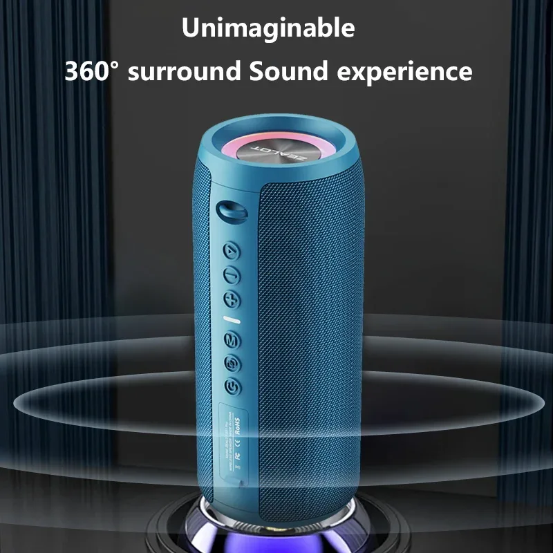 S51 Pro 40W trådlösa högtalare Utomhus Bärbar Subwoofer Högtalare 5200mAh Batteri 24 timmars speltid Hög stereo. — image 7
