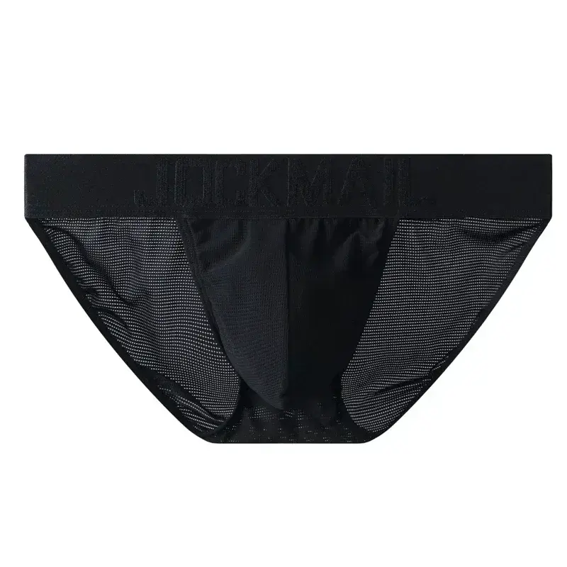 Cuecas masculinas cuecas de malha de náilon secagem rápida cuecas de biquíni deslizamento masculino tanga cuecas jockstrap gay — image 11