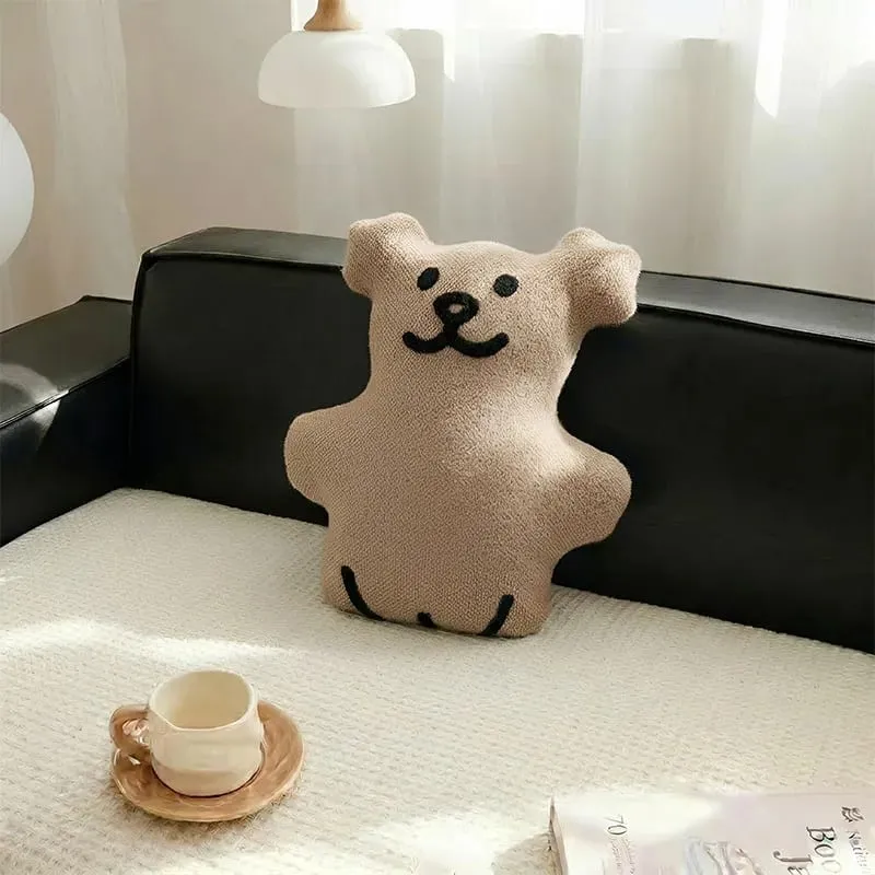 Cute Cartoon Stuffed Animal Cushion Cover Nordic Ins Style Plush Pillow Soft Sofa Living Room Decorative Pillow Case Home Decor — image 5
