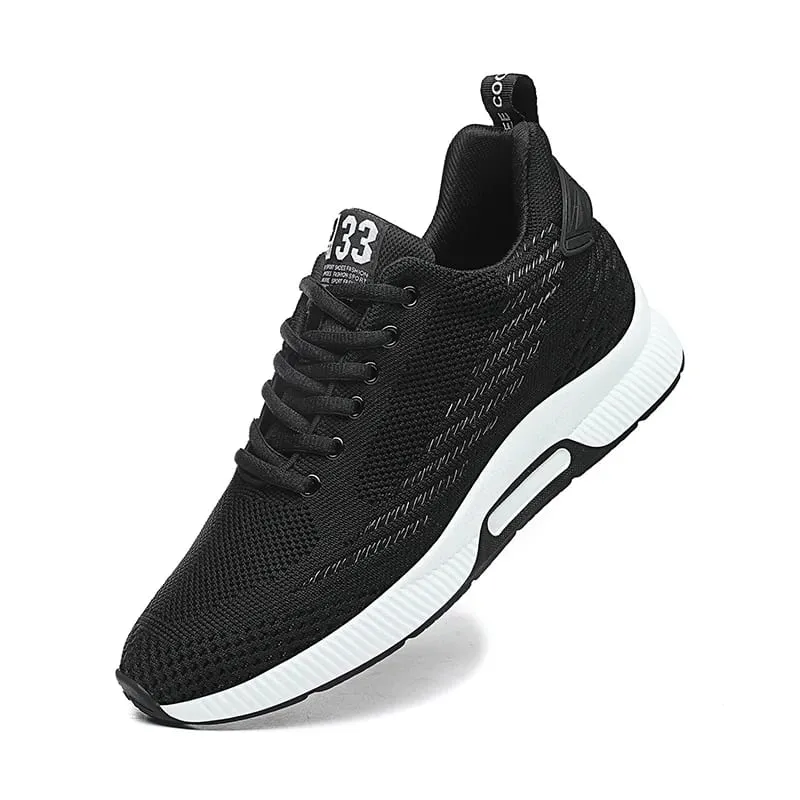 Sneakers Herre Højdeøge indlægssåler 6 cm Elevator Sko Chunky Højere Heel Lift Plus Størrelse 37-46