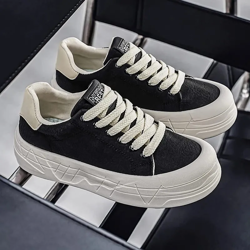 Fall Fashion Men Athletic Shoes Height Increase Wear Resistant Soft Fabric Lining Casual Sneakers for Leisure — image 6