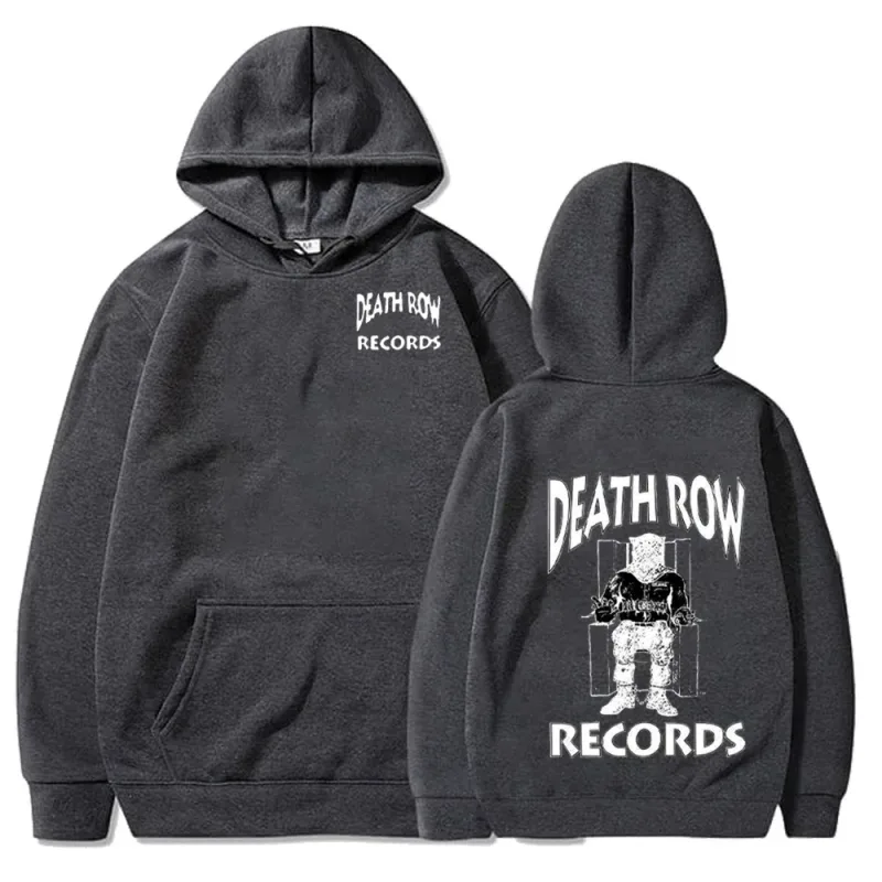 Death Row Records Hoodies Spring Autumn Fleece Hoodie Pullover Fashion Men Women Loose Hooded Sweatshirts Hip Hop Streetwear Top — image 12