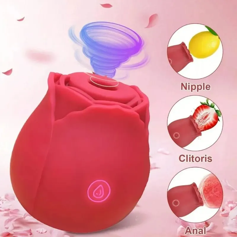 Powerful Tongue Vibrator Female Rose G Spot Oral Clitoris Stimulator Lick Vagin Massager Masturbation Adult Sex Toys for Women