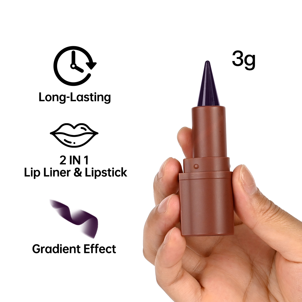 Lakerain Lip Liner Matte Zwart Bruin Fluwelen Lippenstift Waterdicht Niet Kleverig Contouring Tint Lipliner Crayon Lip Makeup — image 4