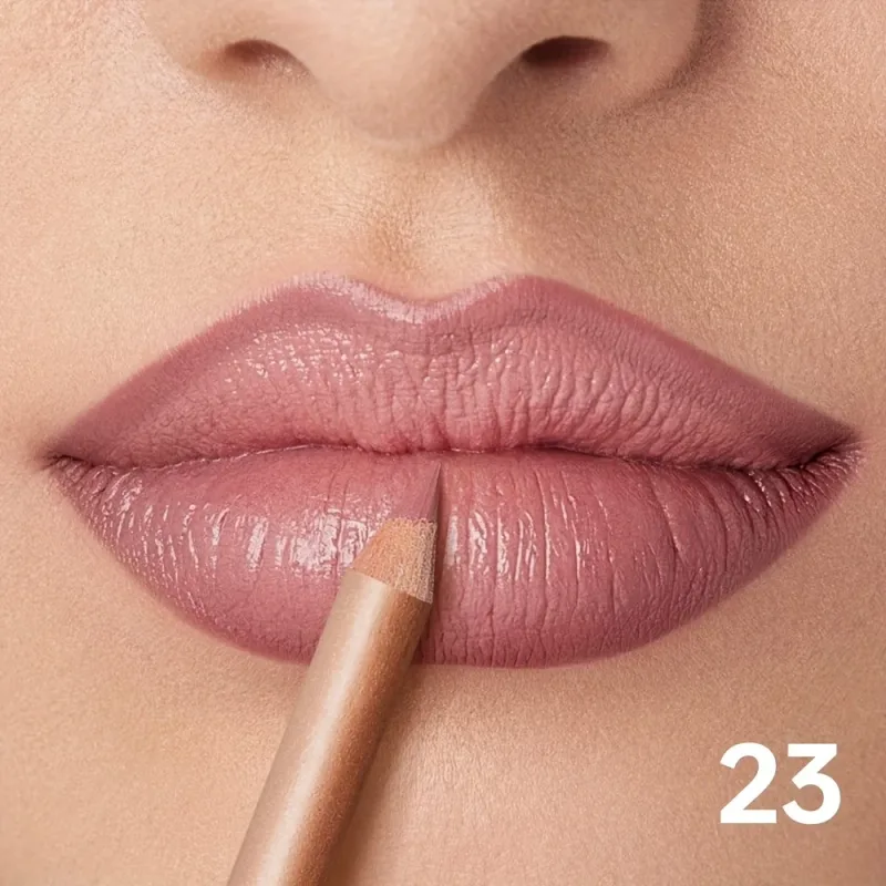Lápis delineador labial fosco nude de longa duração à prova d'água à prova de manchas contorno preciso fórmula cremosa suave — image 15