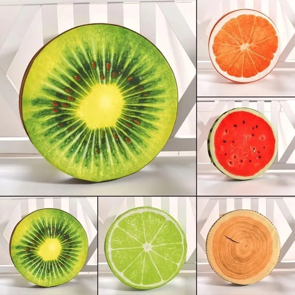 Round Chair Cushions Kumportableng Seat Pads Nakakatuwang Fruit Garden Dining Outdoor — image 5