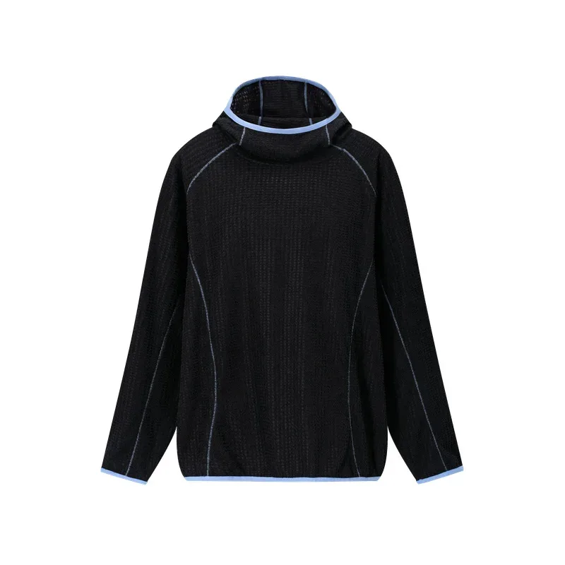 THERMOLITE® Men's Lightweight Air Fleece Hoodie Contrast Stitch Thermal Pullover Sweatshirt Quick Dry Outdoor Athletic Tech Top — image 1
