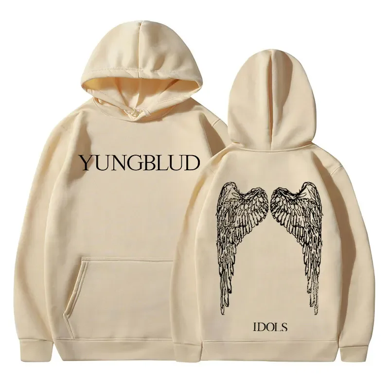 Yungblud IDOLS Wings Album Tour 2025 Hoodies Men Women Vintage Fashion Hooded Sweatshirts Hip Hop Oversized Pullovers Streetwear — image 11