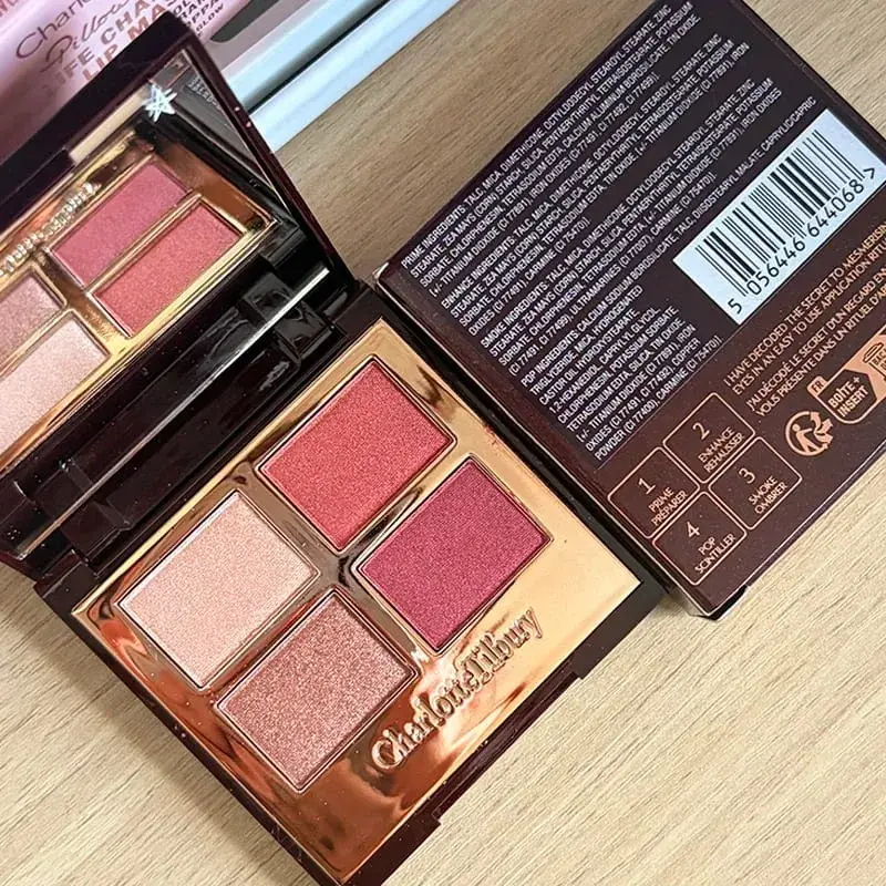 Charlotte Tilbury PILLOW TALK Série Coração Macio Cor Dupla Pó Blush Placa de Cores Código de Cores Quentes Primeiro Amor Sexo em Fogo — image 12
