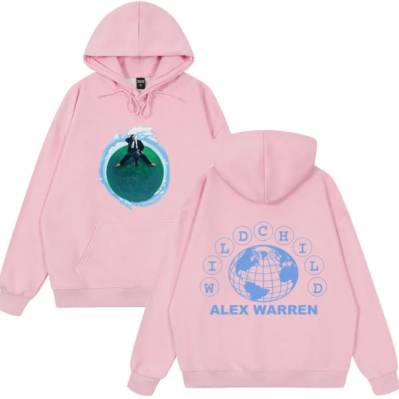 Alex Warren Album Wild child tour 2026 Merch hoodie Men Women Fashion pullover Long sleeves Loose Casual Vintage sweatshirts — image 11