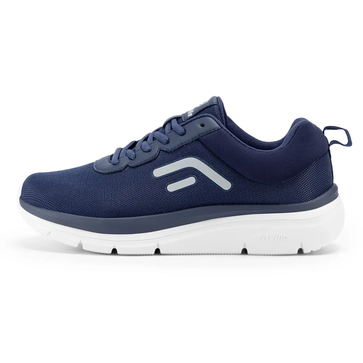 FitVille Walking Shoes for Men Wide Width Thick Sole Lightweight Breathable Sneakers Shoes for Plantar Fasciitis Pain Relief — image 5