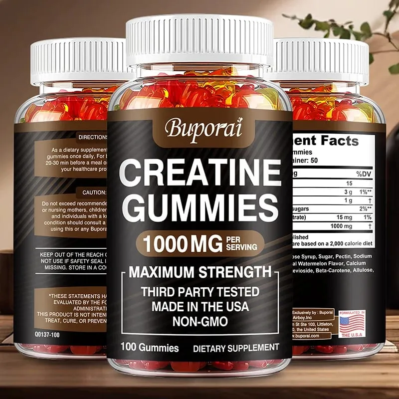 Kreatin monohydrátové gumy – před/po tréninku Fitness Posilování svalové hmoty Doplňky energie — image 2