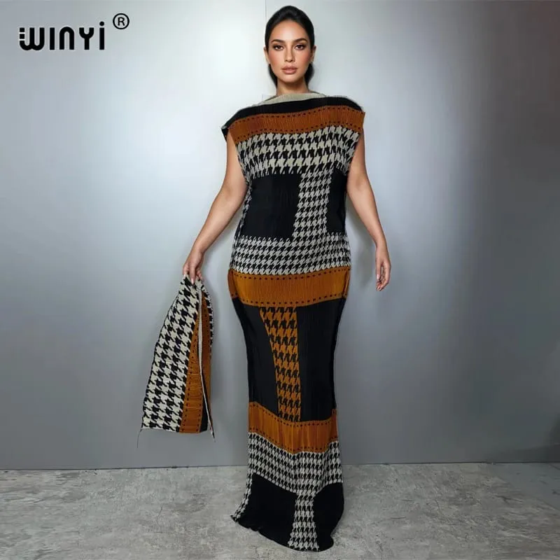 จีบ Elastic Slim ผู้หญิง Crumple ออกแบบจีบหรูหรา Abaya มุสลิมชุด Poncho สำหรับผู้หญิงชายหาด Kaftan — image 11