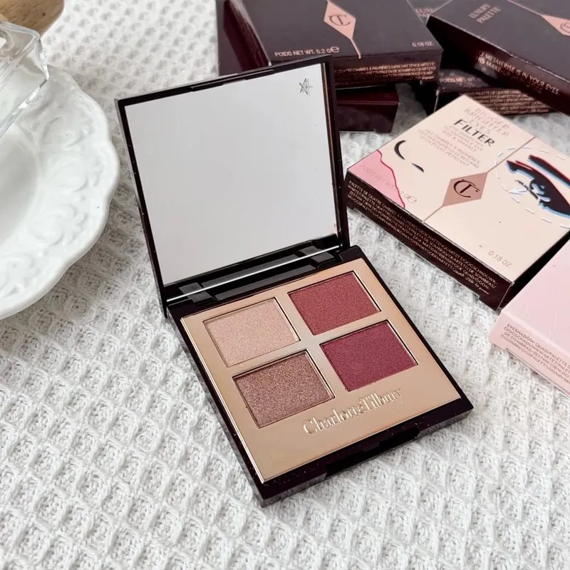 CT Простая в использовании 4 оттенка 9 оттенков Палитра теней для век Charlotte Tilbury Бальзам для губ Pillow Talk Big Lip Plumpgasm Румяна для губ Макияж Подарок