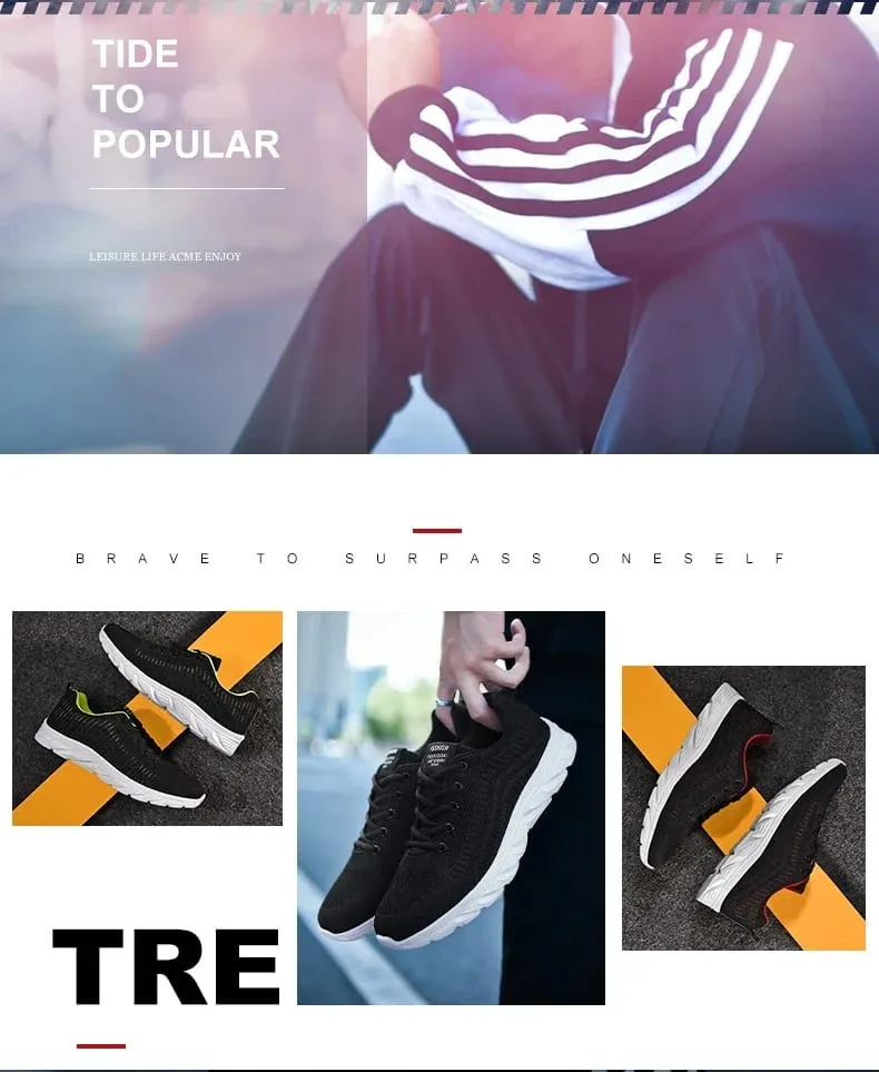 Men Running Shoes Comfortable Sport Shoes Men Trend Lightweight Walking Shoes Men's Sneakers Breathable Zapatillas Black 1 — image 10