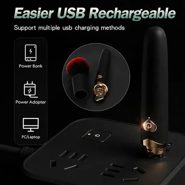 Makeup Brush AV Wand Vibrator Adult Supplies Powerful Massage Clitoris for 18+ Automatic G Spot Vaginal Stimulate for Sex Toy — image 3