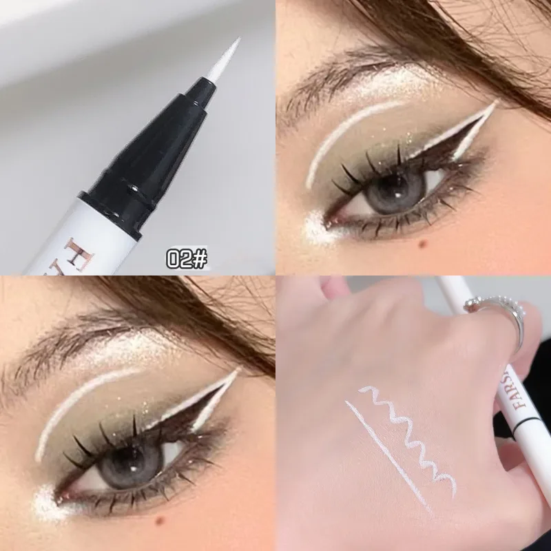 12 สีปากกาอายไลเนอร์กันน้ำ Ultra-Fine Tip Liquid Eyeliner Long-Lasting Eye Liner Quick-แห้งแต่งหน้าสีสันสำหรับคอสเพลย์ — image 10