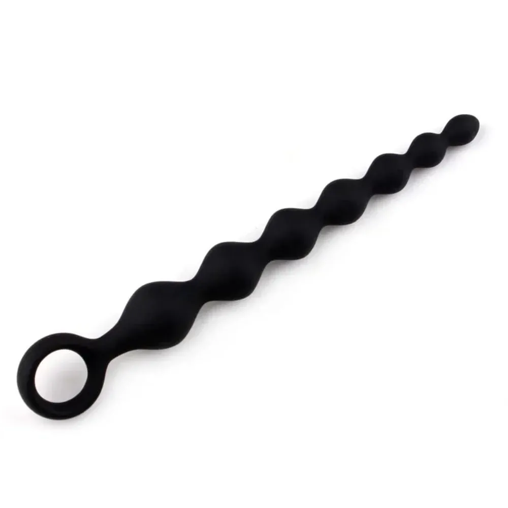 20CM Silicone Anal Beads Prostate Stimulator Ball Butt Plug With Pull Ring Adult Sex Toy for Women Men Couples Gay Flirt Product — image 5