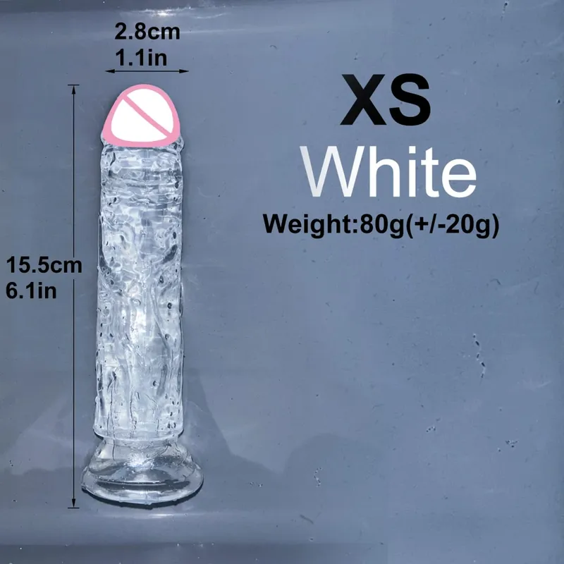 Cheap 5 Colors Small Transparent Dildo Suction Cup Jelly Dick Women Erotic Anal Sex Toys Soft Clitori Vaginal Masturbators Penis