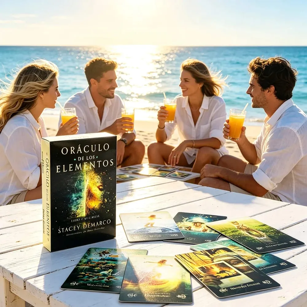 Oráculo De Los Elementos Oracle Cards 44-Card Deck Spanish Version Elemental Spiritual Guidance Divination Board Games — image 4