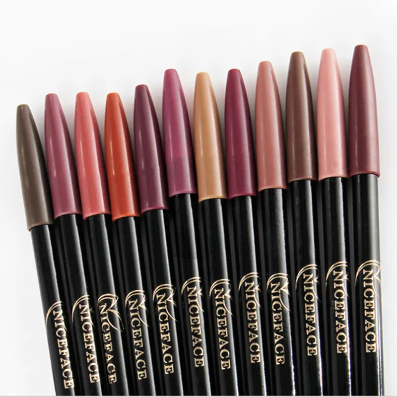12 Colors Brand Lip Pencils Matte Lipliner Pencil Waterproof Makeup Lips 2020 Matte Lipstick Lip Liner Pen Smooth Nude Cosmetics — image 6