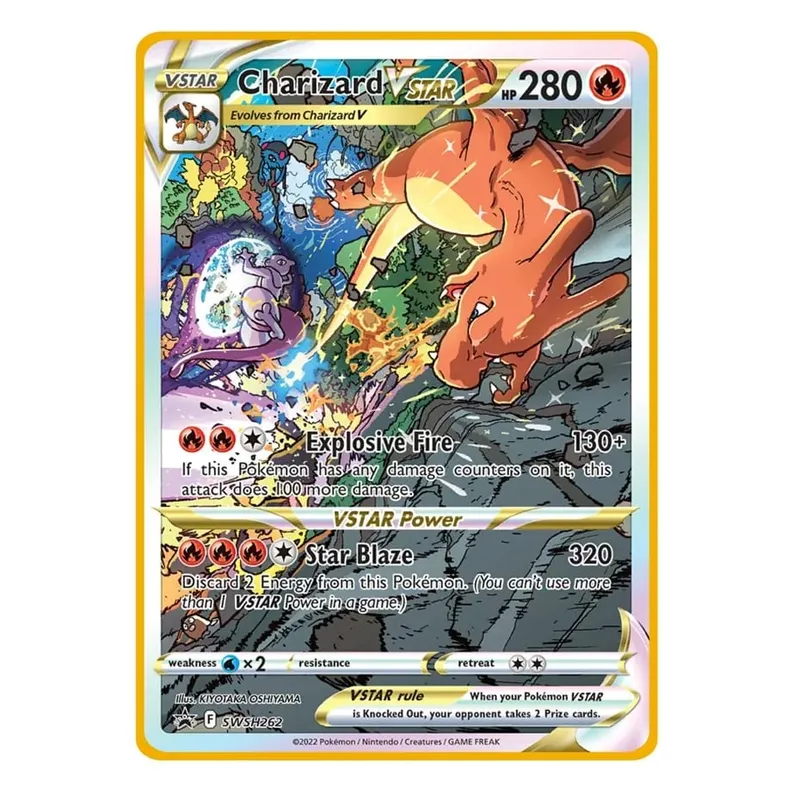 Fajna nowa metalowa karta Pokemon 10000 punktów Arceus Charizard Super karta angielski Mewtwo Lucario Greninja Lillie karty Anime — image 22