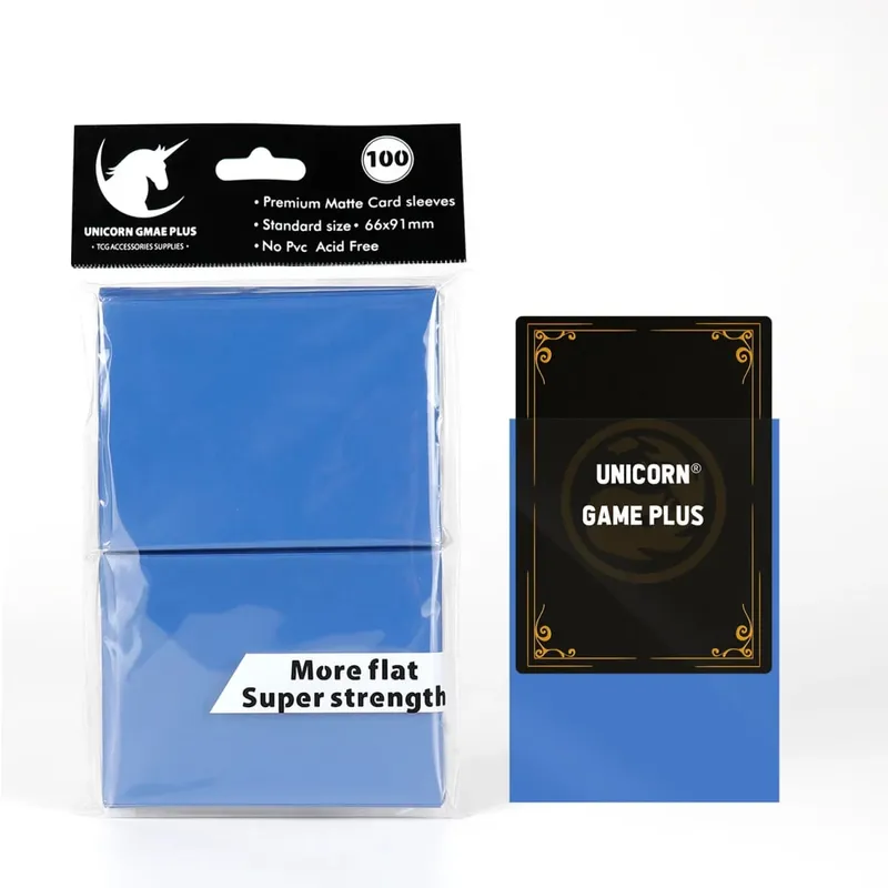100pcs 2.5 "x3.5" 프리미엄 트레이딩 카드 슬리브 66x91mm MTG Magic Gathering Lorcana 게임 카드 용 표준 크기 보드 게임 카드