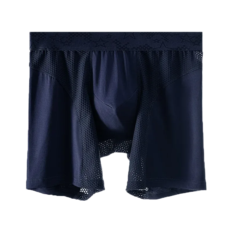 Ropa interior deportiva extendida, calzoncillos tipo bóxer para hombre, pantalones cortos cuadriláteros de entrenamiento transpirables de talla grande para correr, antiabrasión Modal