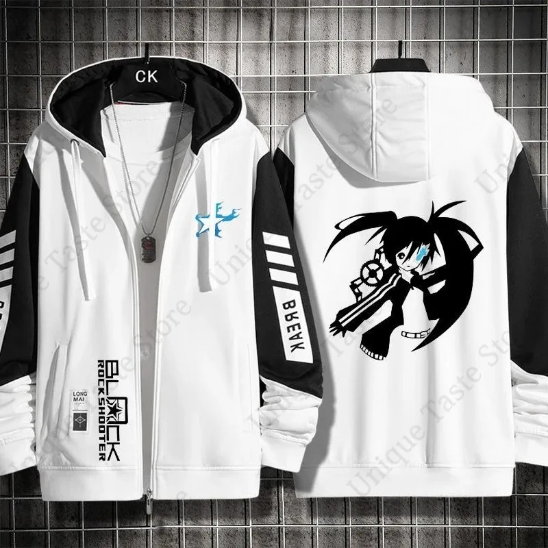 BLACK ROCK SHOOTER Hoodies Anime Cartoon Kuroi Mato Print Sweatshirt BLACK ROCK SHOOTER Merch Men Women Autumn Zipper Hoodie — image 23