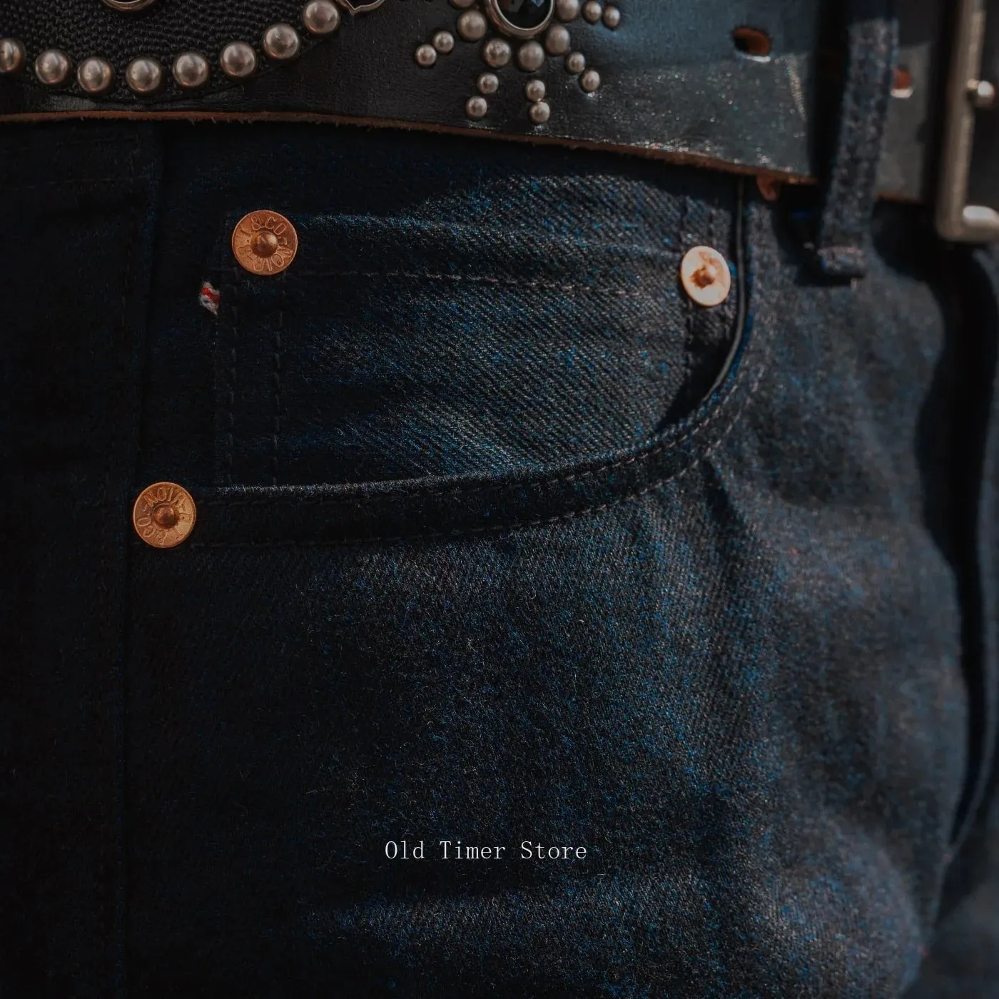 Red Tornado Men's 16oz Selvedge Denim Jeans 666 Slim Straight Midnight Blue Heavyweight Cotton Casual Pants