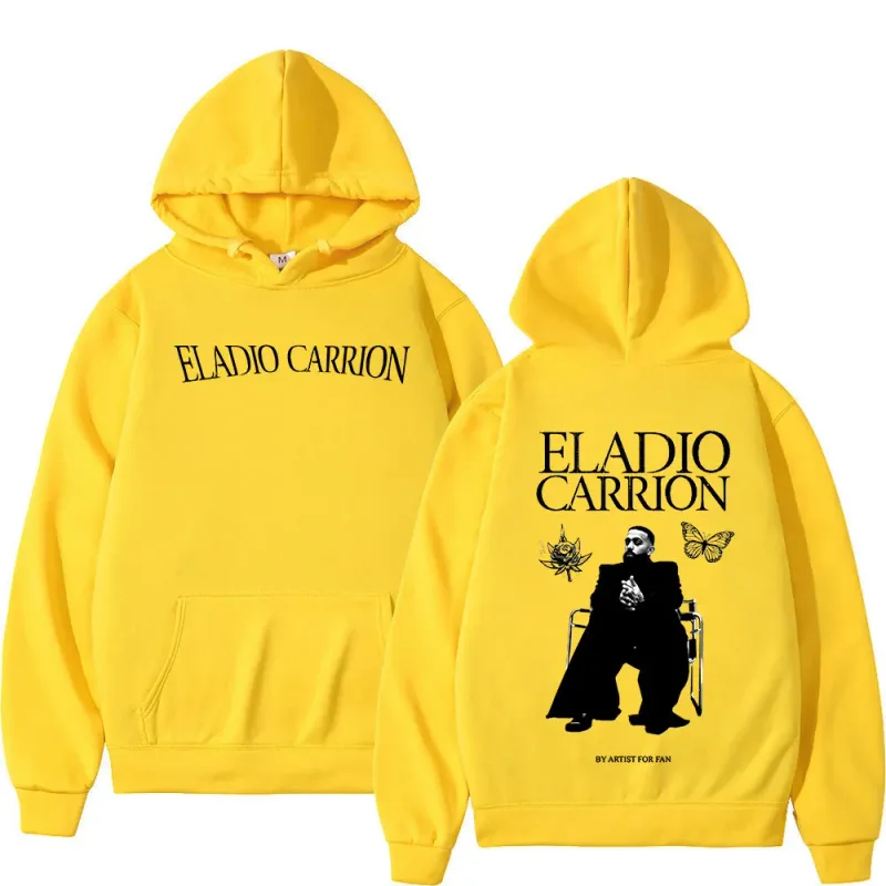 Rapper Eladio Carrion Hoodies Men's Women Clothing Fashion Oversized Pullovers Fleece Long Sleeve Hooded Sweatshirts Streetwear — image 5
