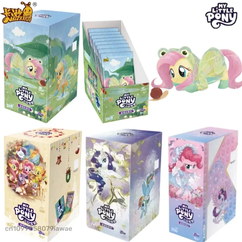 Autentyczny mój kucyk Little Pony przyjaźń na zawsze księżyc 12 11 10 seria karty kolekcjonerskie Fluttershy Anime gadżety prezenty — image 1
