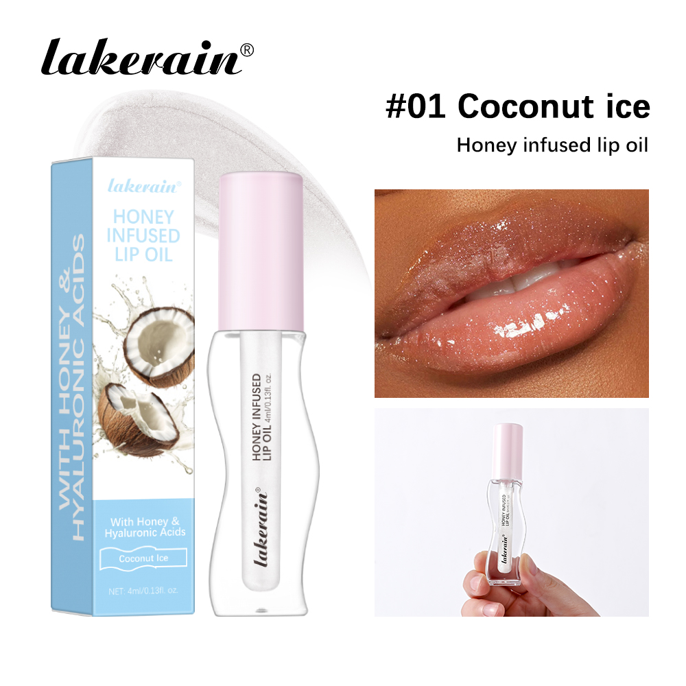 Pha Lê Trái Cây Mật Ong Tinh Chất Môi Dầu Gợi Cảm Đầy Đặn Môi Thạch Dâu Tinted Lip Chất Lỏng Chống Thấm Nước Dưỡng Ẩm Dầu Lipgloss Trang Điểm — image 9