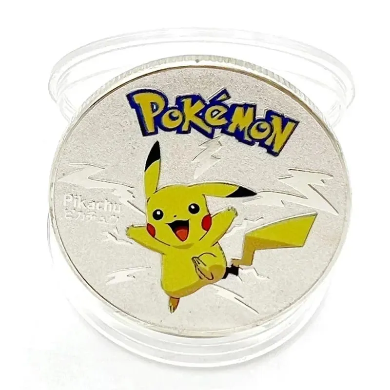 Pokemon złote monety Pikachu Anime pamiątkowa moneta Charizard złota okrągła metalowa moneta zabawki — image 16