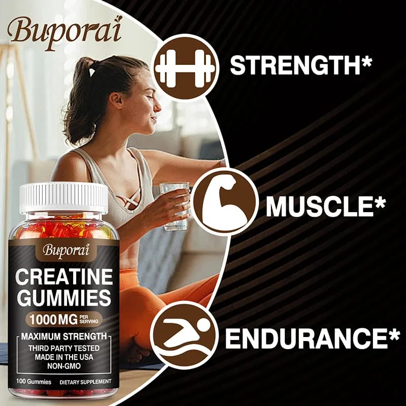 Kreatin monohydrátové gumy – před/po tréninku Fitness Posilování svalové hmoty Doplňky energie — image 5