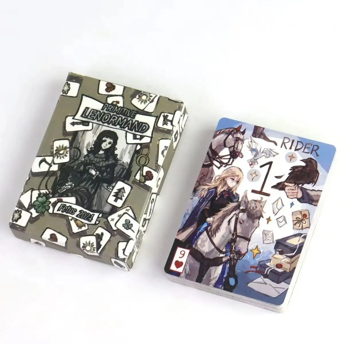 42 Pcs Beginner-Friendly Lenormand Cards Primitive Lenormand Deck Rana System 9*6cm — image 2