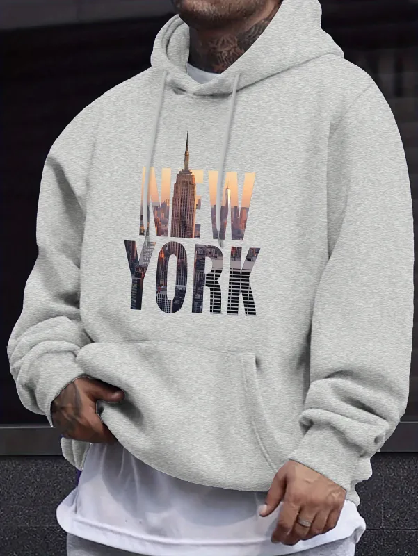 Men's Casual Hooded Sweatshirt - Spring/autumn Style - Youthful & Stylish