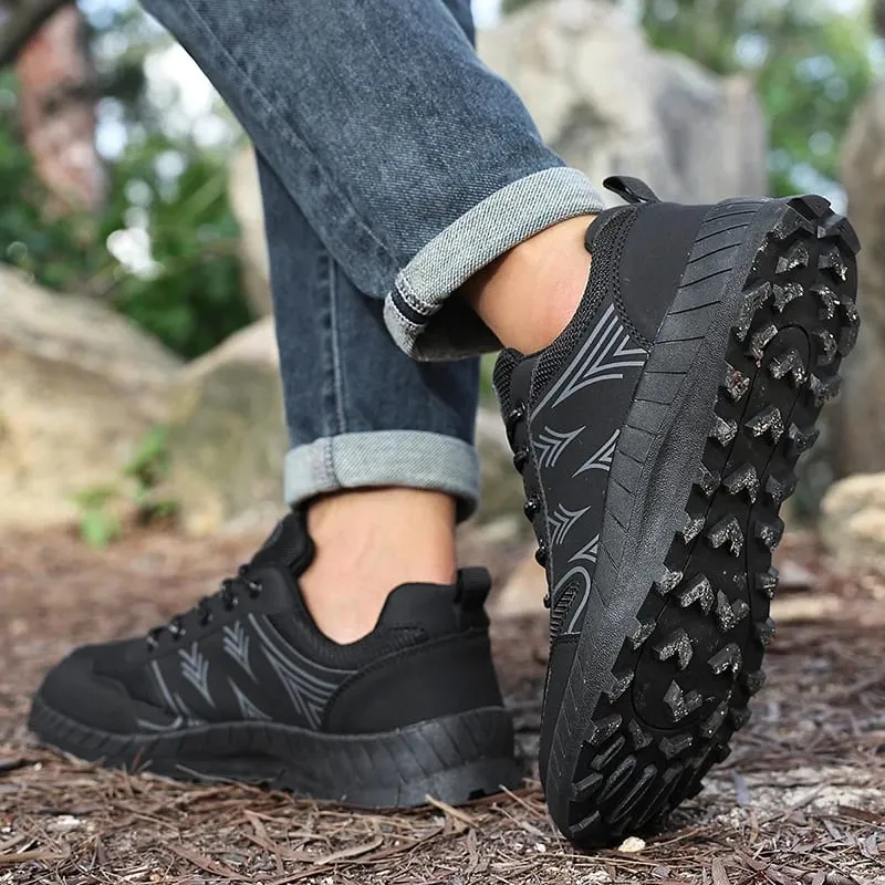 Men's High Quality Hiking Shoes Outdoor Trainers Climbing Shoe Male Trekking Sneakers Anti-slip Tactical Sports Walking Footwear — image 4
