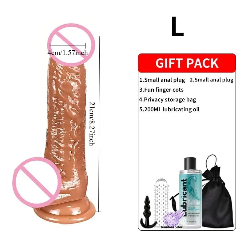 Realistiska mjuka dildos med stark sugkopp Onani Stor G-punkt Dildosexleksak Lämplig för kvinnor och par Vagina Anal Stimulator Vuxna Sexleksaker för kvinnor Erotisk dildo Penis Analplugg Kvinna Män Penis Vuxen Spel Nybörjare Anal Dil