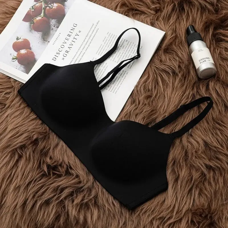 Soft Comfort Wireless Bra Thin Cup Breathable Fabric Seamless Bra Elastic Material Elastic Tube Top Bras Lingerie Beauty — image 8