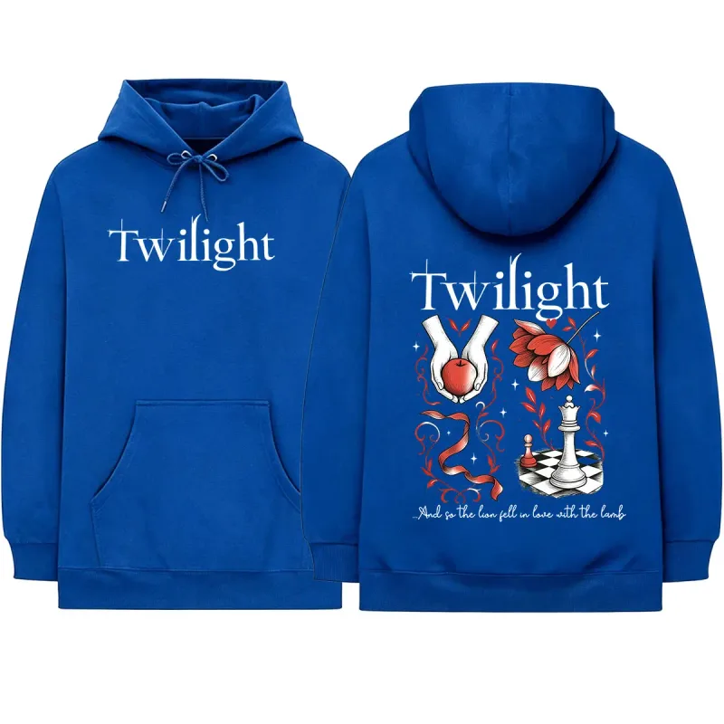 Twilight Inspired Vampire Wolves Romance City of Forks Hoodies The Lion Fell in Love with The Lamb Long Sleeves Sweatshirts — image 5