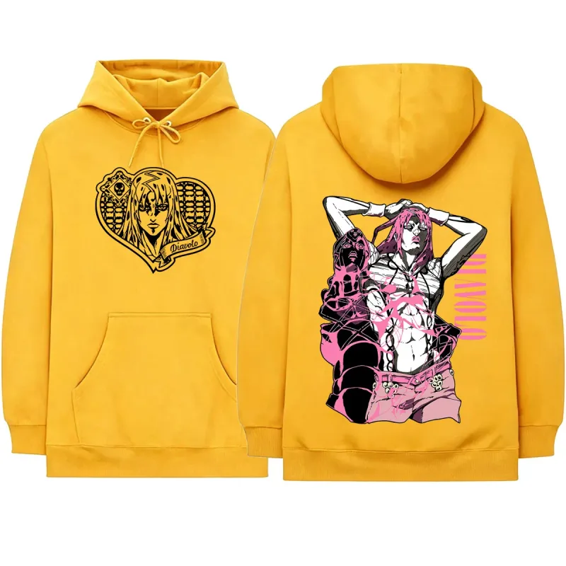 Anime Jojo Bizarre Adventure King Crimson Diavolo Hoodies Men's Women Clothing Fashion Oversized Hooded Sweatshirts Pullovers — image 6