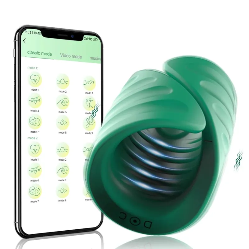 APP Control Penis Delay Trainer Automatic Mane Masturbator Glans Stimulater Massager Δονητής ανδρών σεξουαλικά παιχνίδια για άνδρες Προϊόντα για ενήλικες