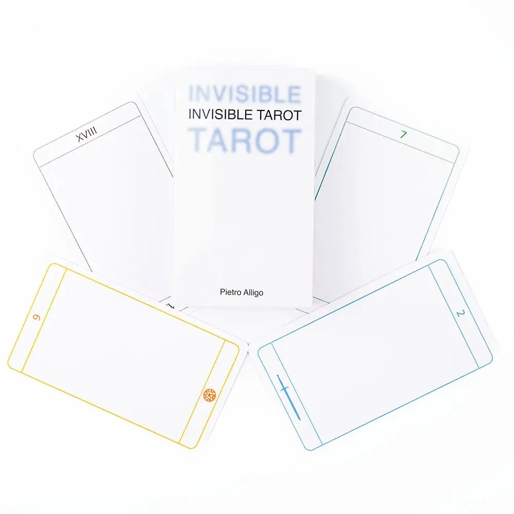 Invisible Tarot 78 Blank Cards Create Your Own Tarot Deck 10.3*6cm Practicing Your Vision of the Invisible For Family Party — image 5