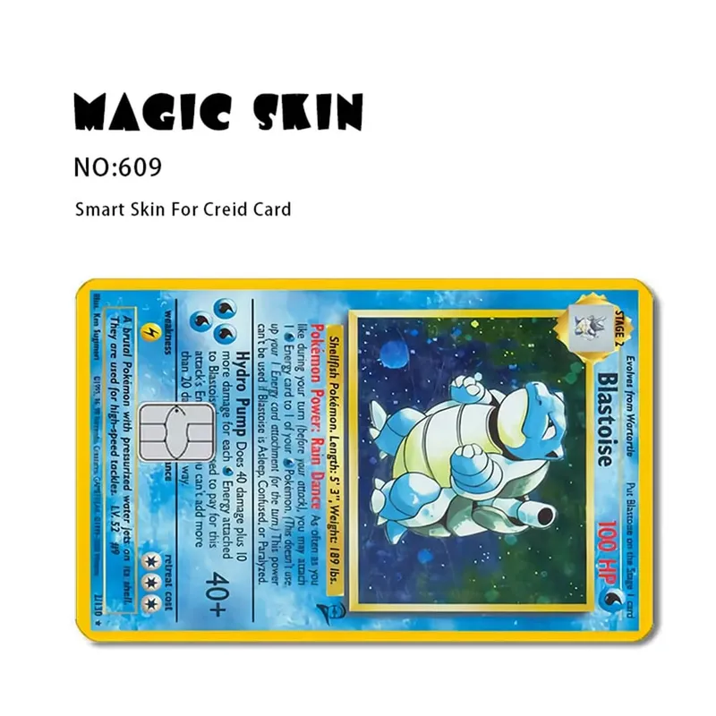 Anime Pokemon Pikachu skórka na kartę kredytową 2.5D naklejki HD karta naklejka karta matowa folia skóra mały chip wodoodporna naklejka prezenty zabawki — image 12