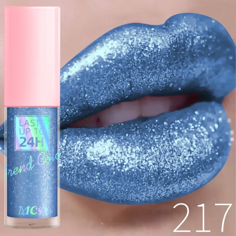 18 barev Diamonds Glitter Lesk na rty Dlouhotrvající voděodolná tekutá rtěnka Perleťová zářivá barva rtů Jiskřivý make-up na rty Ženy — image 22