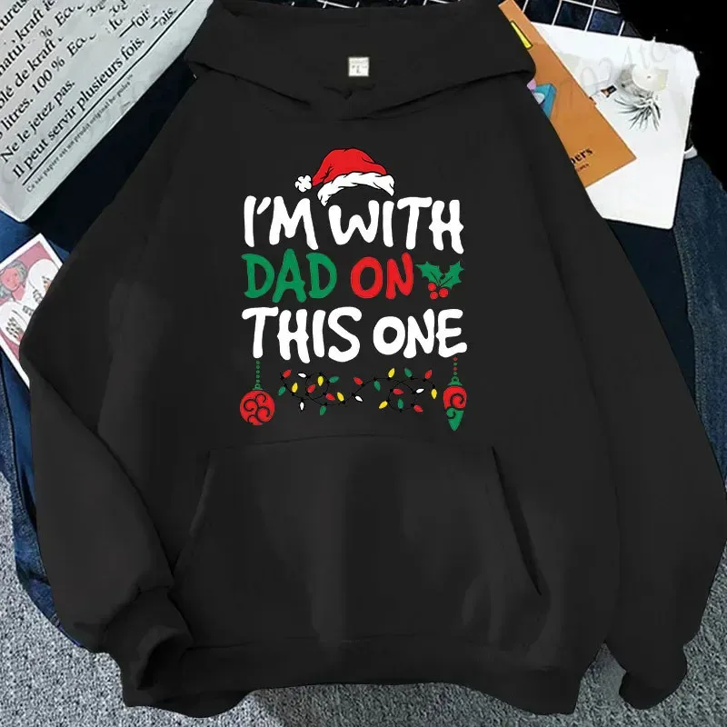 Christmas Couple Matching Hoodies Set I Don't Do Matching Christmas Outfits Santa Hat Print Hoodies Funny Family Xmas Party Gift — image 9
