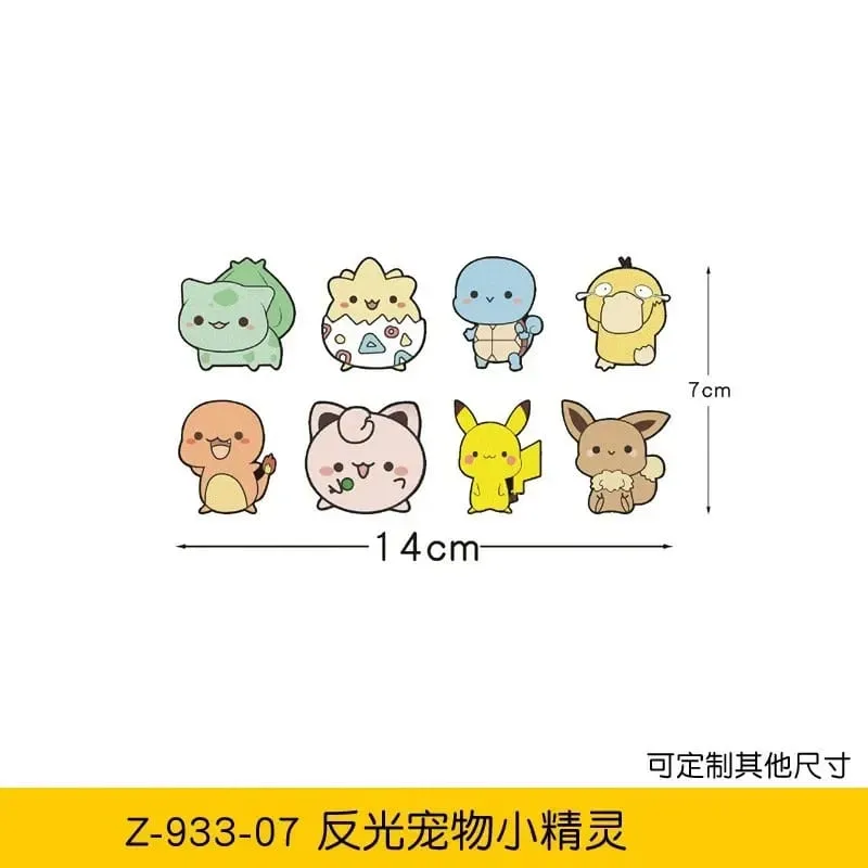 20 stylów Pokemon naklejki samochodowe Anime rysunek Pikachu Gengar Eevee Charmander urocza lalka z kreskówek kreatywna naklejka urodziny prezenty — image 15
