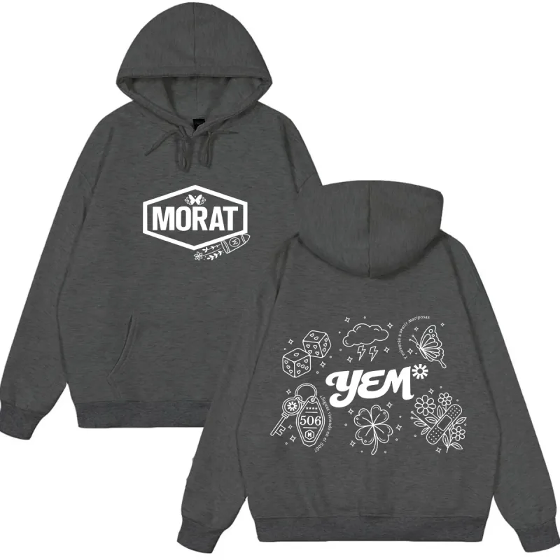Band Morat Yem World Tour 2026 Print Hoodie Men Women Fashion Clothing Pullover Long Sleeves Loose Hip-hop Sweatshirts Fan Gifts — image 4